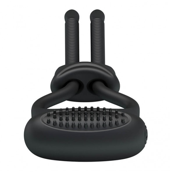 PRETTY LOVE - Male Delay Adjustable Cock Ring (Battery - Black) PRETTY LOVE - Male Delay Adjustable Cock Ring (Battery - Black)